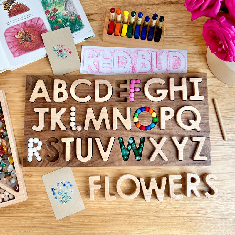 Playing with Wooden Letters