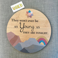 USED: Wall Art - "As Young As Today"