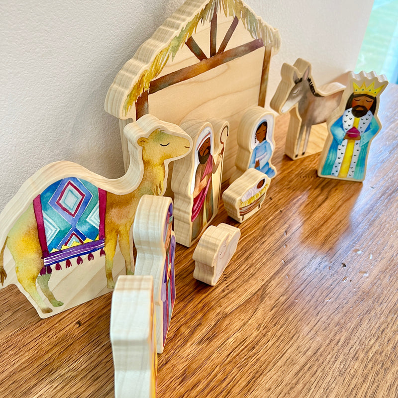 Nativity Wooden Toys Set