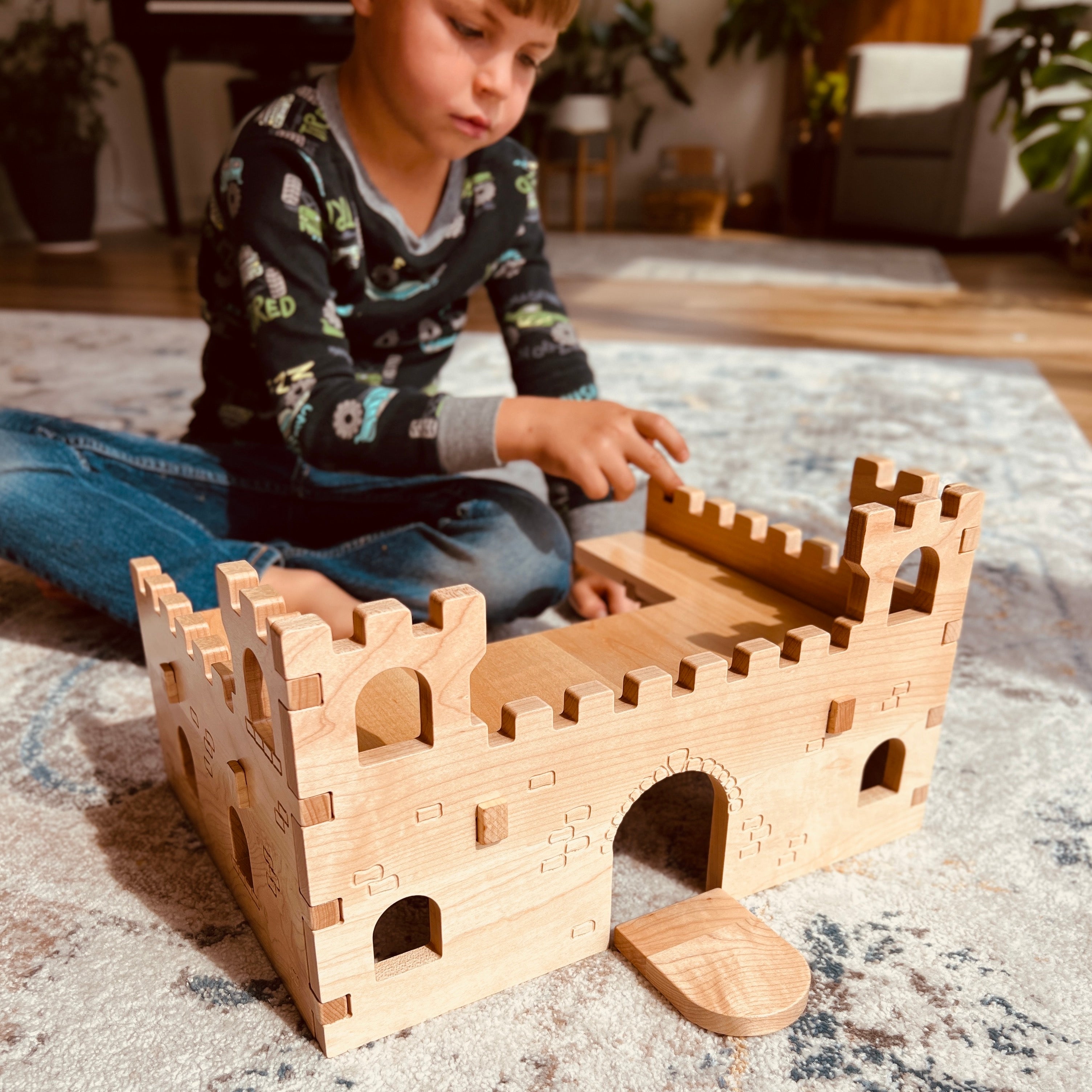 Wooden sale play castle